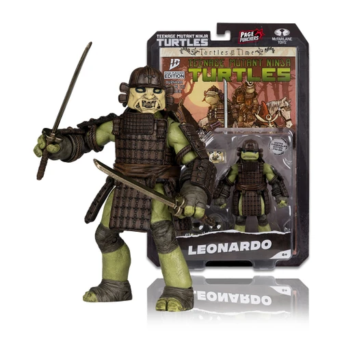 Page Punchers: Teenage Mutant Ninja Turtles - Leonardo 5-Inch figure with Turtles in Time Comic