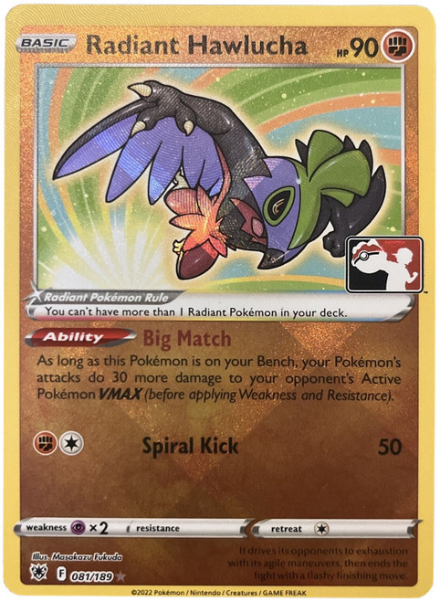 Astral Radiance 081/189 Radiant Hawlucha (Prize Pack League Promo)