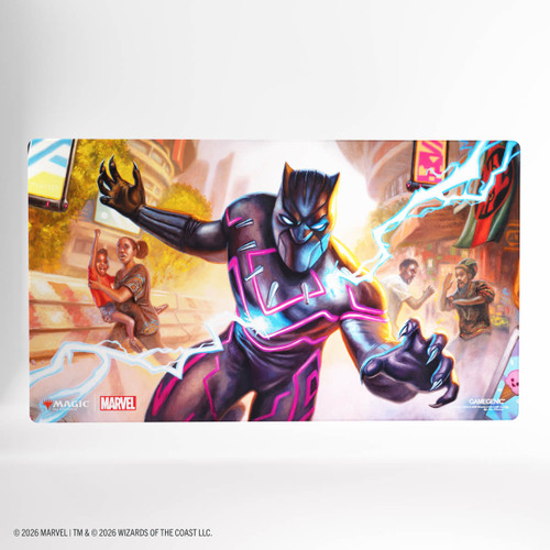 MTG Marvel Super Heroes Shiny Playmat - Striking Black Panther