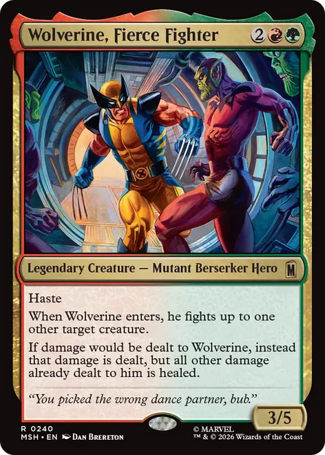 Wolverine, Fierce Fighter (Foil)