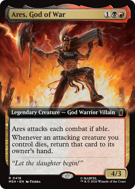 Ares, God of War (Extended Art Foil)