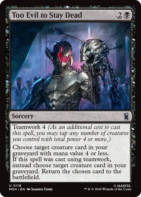 Too Evil to Stay Dead (Foil)
