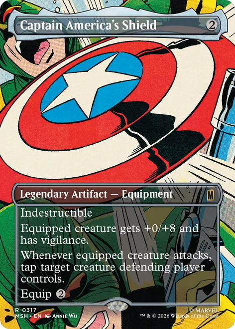 Captain America's Shield (Borderless Scene Foil)