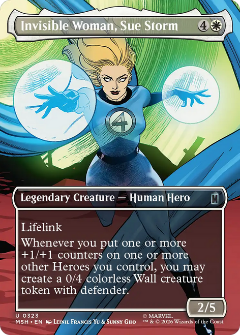 Invisible Woman, Sue Storm (Borderless Scene Foil)