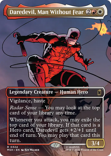 Daredevil, Man Without Fear (Borderless Scene Foil)