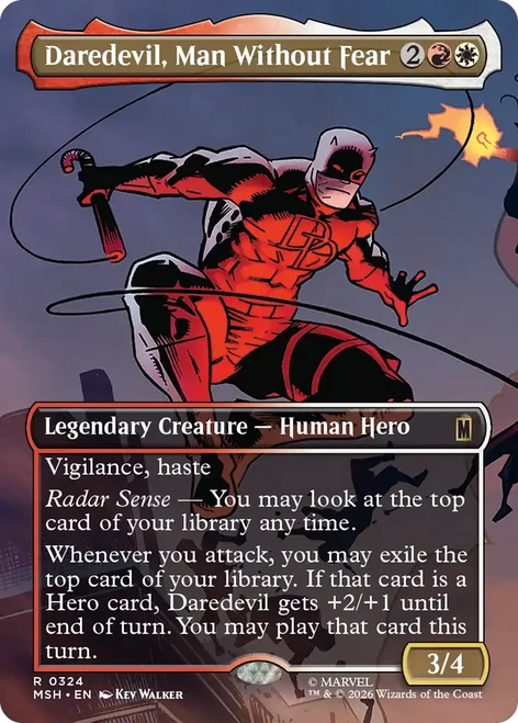 Daredevil, Man Without Fear (Borderless Scene Foil)