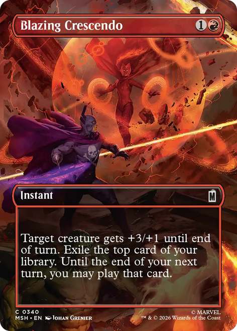 Blazing Crescendo (Borderless Scene Foil)