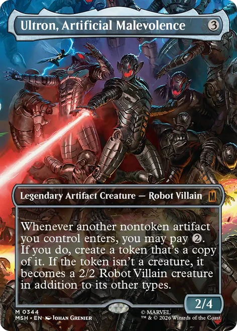 Ultron, Artificial Malevolence (Borderless Scene Foil)