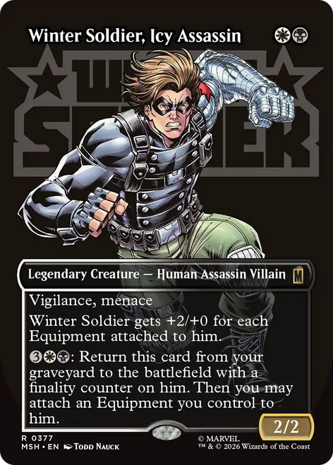 Winter Soldier, Icy Assassin (Logo Art Foil)