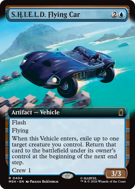 S.H.I.E.L.D. Flying Car (Extended Art Foil)