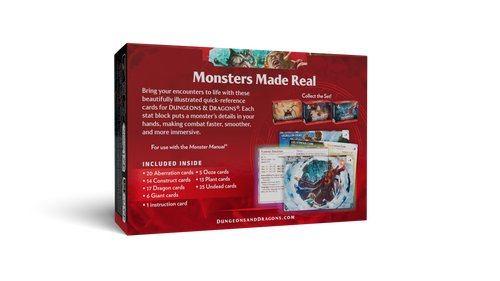 Dungeons & Dragons Reference Cards - Monsters: Fearsome and Ferocious