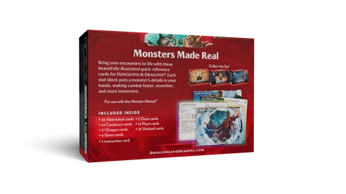 Dungeons & Dragons Reference Cards - Monsters: Fearsome and Ferocious