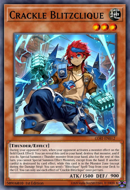 CORI-EN012 Crackle Blitzclique (Secret Rare)