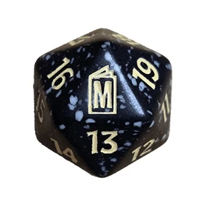 Marvel Super Heroes Spindown Dice  - Black w/ Yellow