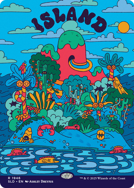 Island (Foil) (Secret Lair - Flower Power)