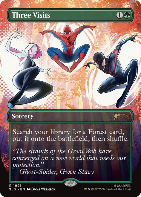 Three Visits (Foil) (Secret Lair - Marvel's Spider-Man: Heroic Deeds)
