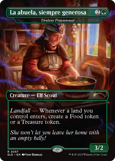 Tireless Provisioner [La abuela, siempre generosa] (Foil) (Secret Lair - Nuestra Magia)