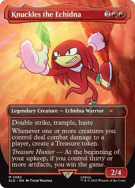 Knuckles the Echidna (Foil) (Secret Lair - Sonic: Friends & Foes)