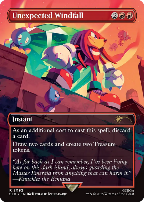 Unexpected Windfall (Foil) (Secret Lair - Sonic: Chasing Adventure)