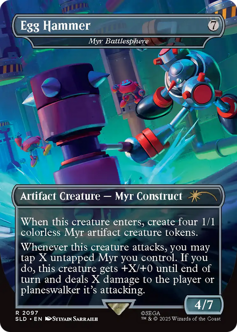 Myr Battlesphere [Egg Hammer] (Foil) (Secret Lair - Sonic: Turbo Gear)
