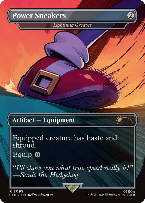 Lightning Greaves [Power Sneakers] (Foil) (Secret Lair - Sonic: Turbo Gear)