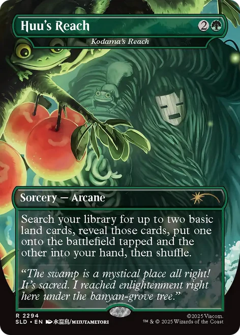 Kodama's Reach [Huu's Reach] (Foil) (Secret Lair - Avatar: The Last Airbender: A Lot to Learn)