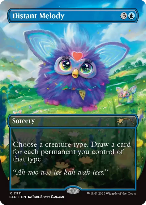 Distant Melody (Foil) (Secret Lair - Furby: Doo-Ay Noo-Lah)