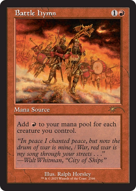 Battle Hymn (Foil) (Secret Lair - Back In My Day!)