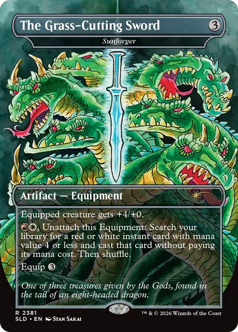 Sunforger [The Grass-Cutting Sword] (Foil) (Secret Lair - Featuring: Stan Sakai)