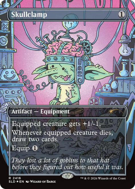 Skullclamp (Foil) (Secret Lair - Goblin Storm)
