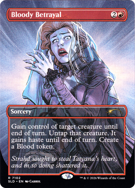 Bloody Betrayal (Foil) (Secret Lair - Dungeons & Dragons: Strahd's Descent)