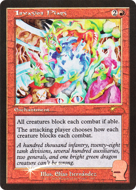 Invasion Plans (Foil) (Secret Lair - Brain Dead: Bonus Cards II)