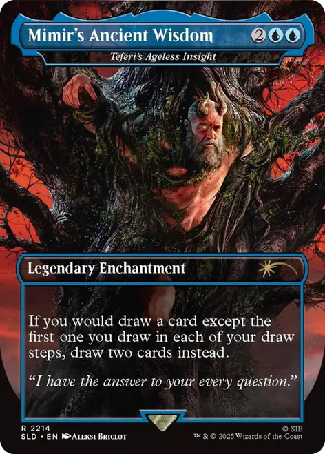 Teferi's Ageless Insight [Mimir's Ancient Wisdom] (Secret Lair - God of War: Norse)