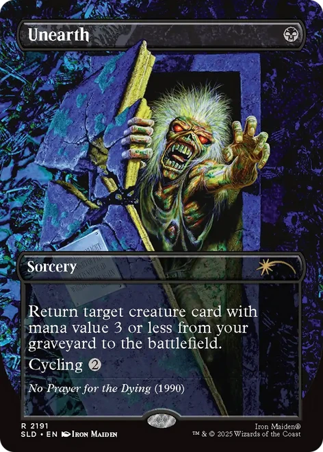 Unearth (Foil) (Secret Lair - Iron Maiden: Album Art)