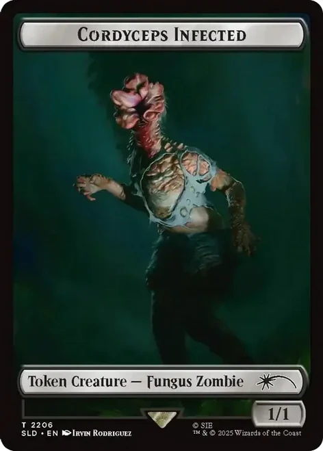 Cordyceps Infected Token (Foil) (Secret Lair - The Last of Us Part II)