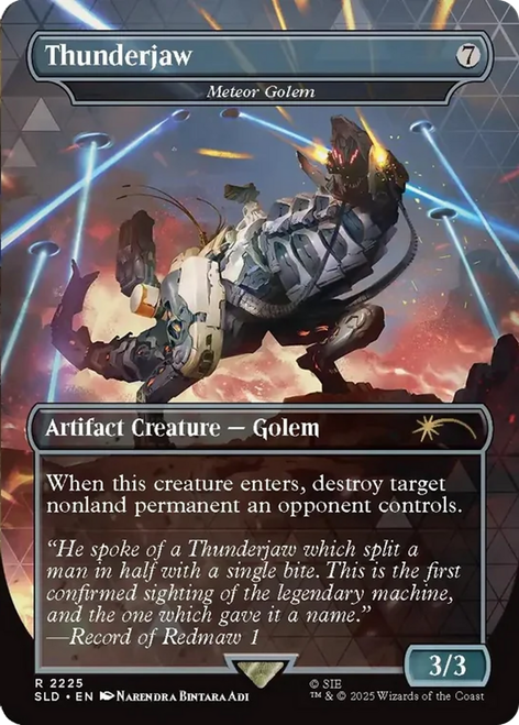 Meteor Golem [Thunderjaw] (Foil) (Secret Lair - Horizon: Into the Forbidden West)