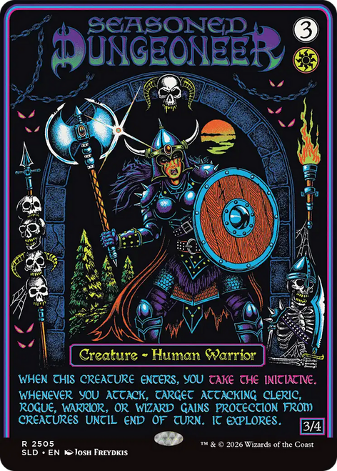 Seasoned Dungeoneer (Secret Lair - Dungeons & Dragons: Black Lights & Dark Dungeons)