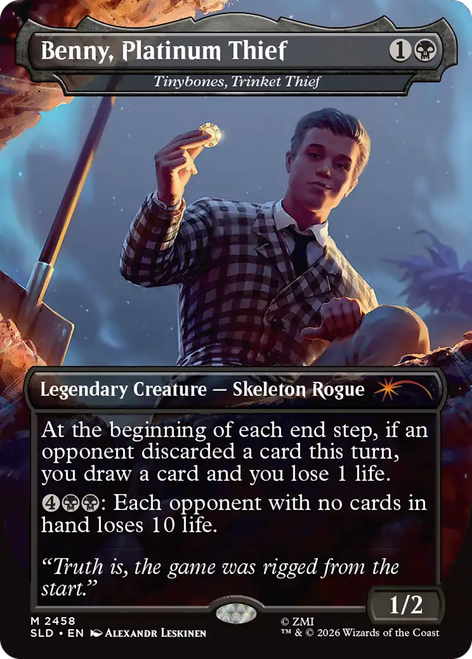Tinybones, Trinket Thief [Benny, Platinum Thief] (Foil) (Secret Lair - Fallout: Welcome to New Vegas)