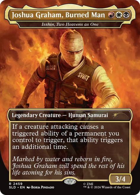 Isshin, Two Heavens as One [Joshua Graham, Burned Man] (Foil) (Secret Lair - Fallout: Welcome to New Vegas)