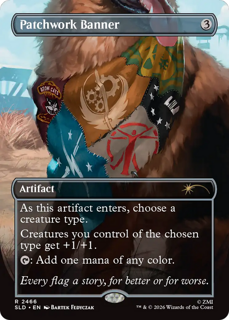Patchwork Banner (Foil) (Secret Lair - Fallout: Greet the Dog)