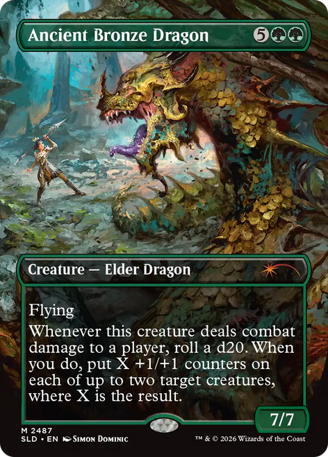 Ancient Bronze Dragon (Foil) (Secret Lair - Dungeons & Dragons: Shadowheart's Devotion)