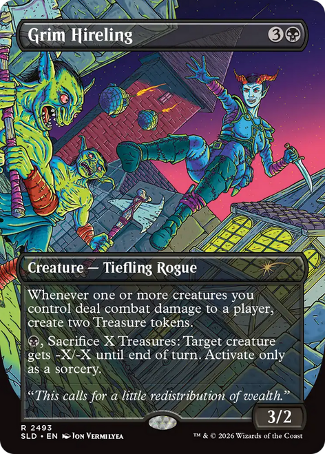 Grim Hireling (Foil) (Secret Lair - Dungeons & Dragons: Shadows Over Baldur's Gate)
