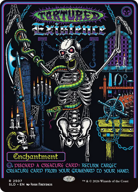 Tortured Existence (Foil) (Secret Lair - Dungeons & Dragons: Black Lights & Dark Dungeons)
