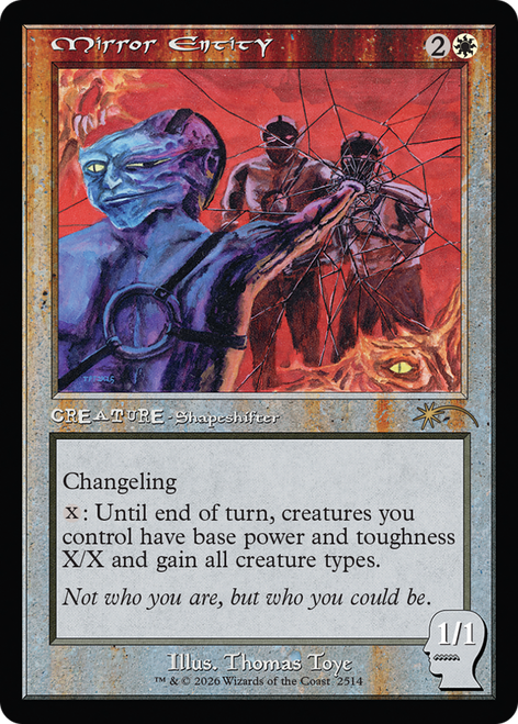 Mirror Entity (Foil) (Secret Lair - Brain Dead: New Earth Mentality)