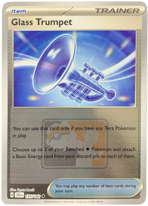 SV Stellar Crown 135/142 Glass Trumpet (Reverse Holo League Promo)