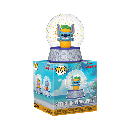POP! Mini Globes: Lilo & Stitch - Stitch in Pineapple Mini Glitter Globe