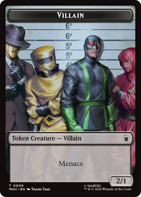 Marvel Super Heroes - Villain (#9) Token (Foil)