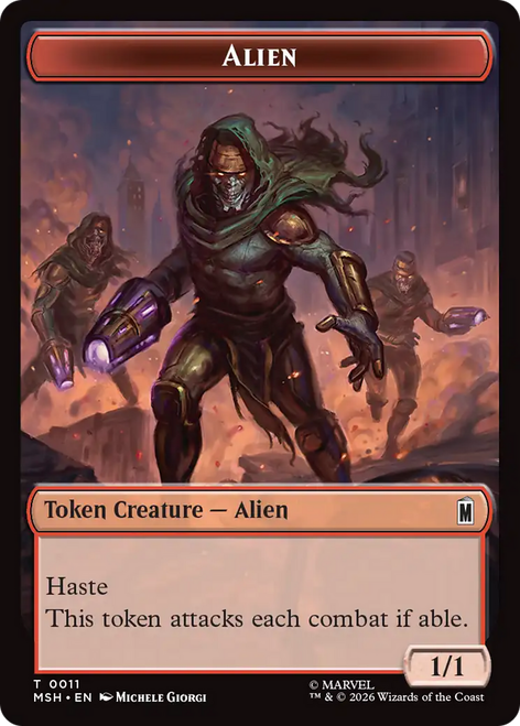 Marvel Super Heroes - Alien Token (Foil)