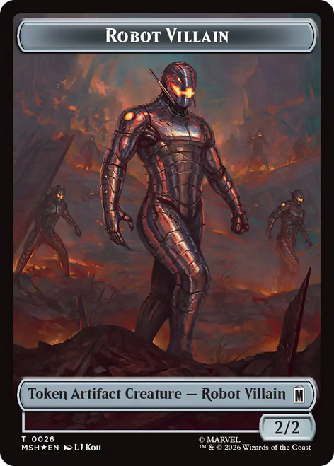 Marvel Super Heroes - Robot Villain (#26) Token (Foil)