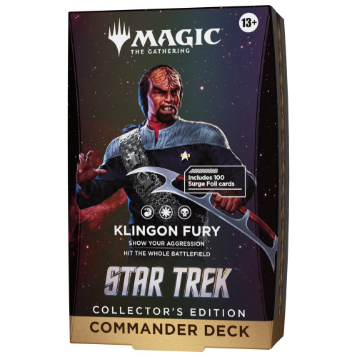 Star Trek Collector's Commander Deck - Klingon Fury